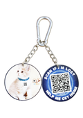 QR Netra Smart Pet ID Tag for Dogs & Cats | Digital Pet Profile, Scan & Location Alerts | No App Required | Personalized QR Pet Tag